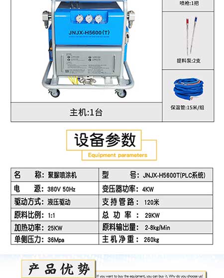 JNJX-H5600(T)PLC聚脲噴涂設(shè)備 -3